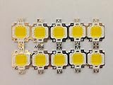 10pcs x10W　ハイパワー LED IC 電球ウォーム ホワイト・ホワイト 10ワット 3200K・6500K 800LM 9-12V (ウォーム ホワイト・電球色)