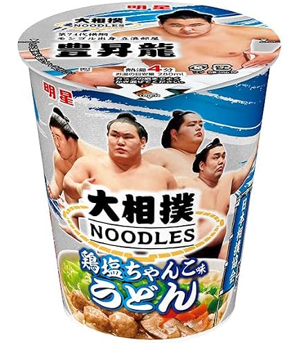 Amazon.co.jp: 明星食品 大相撲NOODLES 味噌ちゃんこ味ラーメン 12個