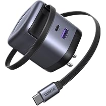 Amazon | UGREEN 100W Type-C 充電器 【75CM 巻き取り式】 8階段調整