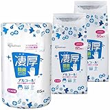 アイリスオーヤマ ウェットティッシュ 本体+詰替 セット 日本製 凄厚 極厚 除菌 アルコール 厚手 65枚入 WTT-65A