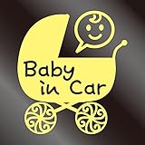 nc-smile Baby in car ステッカー ベビーカー Baby carriage (ジャスミン)