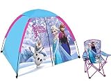 Disney Frozen Indoor Outdoor Play Tent & Folding Chair Camp Set - Kids [並行輸入品]