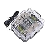 D DOLITY 耐久性 互換性　100A 2ウェイ　カー　スピーカー　デジタル　ヒューズ　ブロック　回路ブレーカー　配線ホルダー