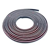 TIGRE BLANC エアロ モール T字型 汎用 隙間 埋め 両面テープ ドア エッジ ガード スポイラー フェンダー PVC 5m 黒 ブラック