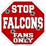 スマートブロンドFalconsファンのみメタルノベルティOctagon Stop Sign bs-194