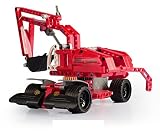 TAKUMI プルバックカー積み木型　速いミニカー　工事車　子供　25.4x11.4x15.1cm 235pcs(T2008)