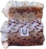 Max Daniel Baby Throw Blanket - Snow Leopard by Max Daniel Designs [並行輸入品]