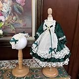 1/4 1/6 1/3 BJD　 球体関節人形 ドレス ドール　コスチューム　人形メイド服 球体関節人形着せ替え ドールドレス プリンセスドレス、メイド服、(ヘッド、素体は含まりません)緑 (1/3)