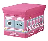 SPACE-KIT キッズ かたづけ ボックス M ピンクバス N-8880