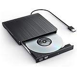 【2021最新型】DVDドライブ USB3.0（2.0）付け 外付け DVD/CD ドライブ CD レコDVD プレイヤー Windows/Mac ブラック CD/DVD読取・書込 静音 高速 軽量　スリム　コンパクト
