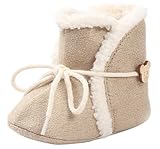 (ラボーグ)La Vogue ベビー キッズ用 ブーツ モコモコ シューズ 防寒 子供靴 赤ちゃん ファーストシューズ 女の子 出産祝い 滑り止め くまさん カーキ色 12cm