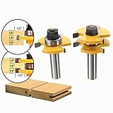 drillpro rb7 2pcs 1\/2 inch shank t handle rail and stile