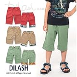 (ディラッシュ) DILASH盛夏'16/アロハ柄ロールアップ綿麻キャンバスハーフパンツ 80 カーキ