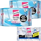 クイックル 【まとめ買い】ワイパー立体吸着ウエットシート 香りが残らないタイプ 32枚×2個 ストロング1枚シート付