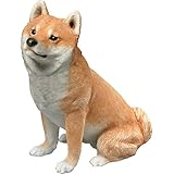 High Quality Mid Size Fawn Shiba Inu Sculpture, Sitting