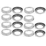 uxcell 手すり部品　ブラケット　ハンドレールプレートカバー　 ラダーカバー 安全な手すり用 304ステンレス鋼 15個入り