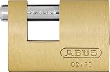 ABUS(アバス) カンヌキ式シリンダー南京錠 モノブロック 82-70
