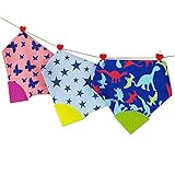 Jolieer ベビー 三角スタイ 三角バンダナ オシャレな ビブ スタイ 3枚セット (01)