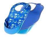 Bibetta ビベッタ 防水くるくるエプロン ウルトラビブ M ミディアム 2枚入 Fish/Blue  フィッシュ/ブルー