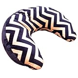 Navy Minkey Chevron Nursing Pillow by Navy Minkey Chevron Nursing Pillow