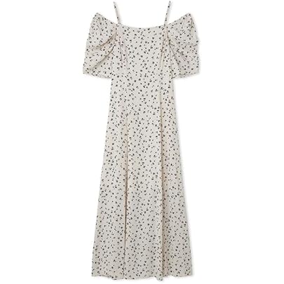 Amazon.co.jp: 3wayパフスリーブワンピース FWFO251091BLK0 : ファッション