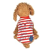 レンコス（Lemcos）ペット 服 秋冬 小型犬猫用 縞模様 犬洋服 コート 綿製 可愛い 散歩 暖かい 防寒 秋冬 犬服 アパレル 子犬 コスチューム プレゼント