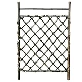 虎竹枝折戸　W70cm×H105cm　取付け金具（ヒジツボ・アオリ止め）付き