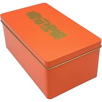 Amazon｜味匠七福屋 海苔ケース 海苔 保存缶 食品保存缶 朱色 海苔缶