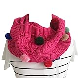 Snoneキッズ スヌード ニット ネックウォーマー 子ども マフラー ストール 秋 冬 かわいい 毛玉付き ベビー ガールス スター 防寒 ふわふわ あったか ファッション 男の子 女の子 小学生 