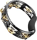 MEINL Percussion マイネル タンバリン Recording-Combo ABS Tambourine Dual-Alloy Jingles TMT1M-BK 【国内正規品】