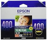 エプソン コピー用紙 写真用紙 光沢 400枚 L判 KL400PSKR [並行輸入品]