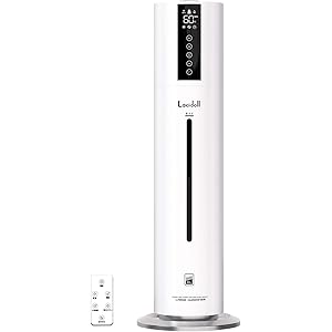 Lacidoll タワー 型大容量加湿器 超音波式加湿器 8L大容量 水漏れしない おしゃれ 知能恒湿 上から給水 お手…