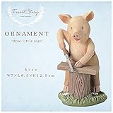 セトクラフト Forest Story オーナメント(3匹のこぶた) 小・ノコギリ SR-0682-125