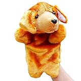 Remeehi ハンドパペット　動物 手 人形 アニマル ハンド パペット 幼児 情操 教育 親子 おもちゃ 知育 人形劇 小道具 犬　3＃
