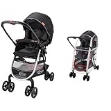 【セット買い】 グレコ ベビーカー シティエース CTS コスモフラワーBK + 純正レインカバー