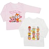 【2枚組】【本体綿100％】2017年 春物 ANPANMAN アンパンマン 長袖シャツ 女の子-ピンク◇80cm