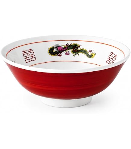 Amazon.co.jp: 赤巻三ツ竜切立6.8丼[直径21.5x高さ7.5cm 日本製