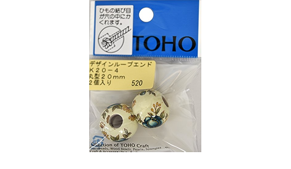 Amazon Toho デザイン ループエンド 外径約mm 2ヶ入り K 4 アクセサリーパーツ 通販