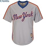 ニューヨーク・メッツMLBメンズCool Base CooperstownプルオーバーRoad Jerseyグレー( XLサイズ)