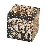 北市漆器店 さくら4.0三段重(黒)A KZ2528A