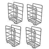 【つみ重ねブックスタンド4個組】積み重ね ブックスタンド 棚 マガジンラック 4個 ブックシェルフ スチール コンパクト 日本製 収納