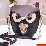 PU革　3Ｄフクロウ顔　3Ｄ狐顔カバン　カバン　ミニカバン　ショルダーバッグ　バッグ　１個セット (01　フクロウ)