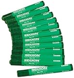 DIXON 52200 Lumber Crayons (Pack of 12), 4-1/2 x 1/2, Green, Model: 52200 by Tools & More