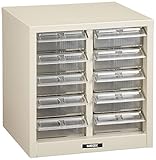 ナカバヤシ ピックケース 収納棚 浅5段×2 アイボリー PC-10