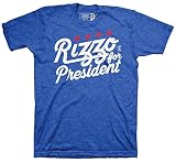 MLBシカゴ・カブスアンソニー・リゾfor President Tシャツ、大、ビンテージロイヤル