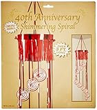 Beistle 57419 40th Anniversary Shimmering Spiral、3-feet 4-inch