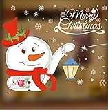 （ヤンググロり）YOGLY 雰囲気満点！　可愛い　クリスマス　ウォールステッカー　サンタクロース　トナカイ ツリー そり スノーマン　壁紙シール　ウォールペーパー　ウォールシール　ガラス　ステッカー