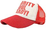 [ビッグワッチ] 帽子 ヘンプ メッシュ キャップ メンズ 大きいサイズ L XL (ホワイト/レッド)