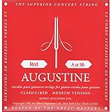 【国内正規品】バラ弦 AUGUSTINE オーガスティン クラシックギター弦 RED MEDIUM TENSION 5弦(A)