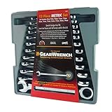 GearWrench 9412 12 Pieceメトリックラチェットレンチセットby Apexツールグループ